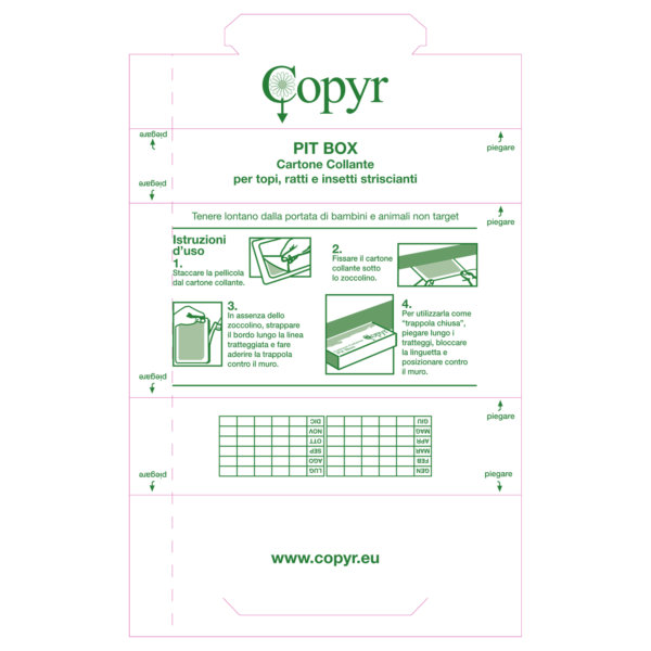 CARTONE COLLANTE X PIT-BOX | Copyr